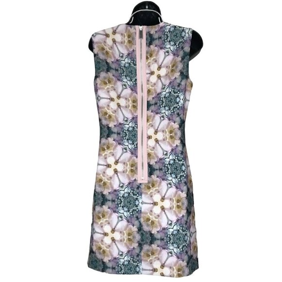 Ted Baker Beautiful Floral Midi Dress Size 1 - Picture 5 of 7